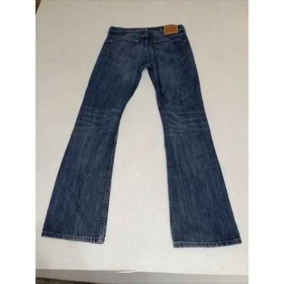 Levis 527 Low Boot Cut Jeans Mens 32x32 BlueDenim Pants Excellent Condition - Picture 9 of 11